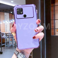 สำหรับ Xiaomi Poco C40 เคส  6D Electroplated Soft ซิลิโคนกันกระแทก Cover