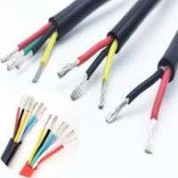 High quality soft silicone cable 2 core 3 core 4 core 5 core 6 core 8 core 0.2mm 0.3mm 0.5mm 0.75mm 1.0mm Cold resistance-60 ° Wires Leads Adapters