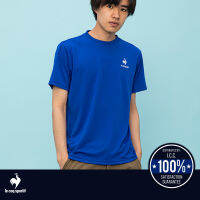 le coq sportif เสื้อเทรนนิ่ง ออกกำลังกาย ผู้ชาย สีฟ้า (T-shirt, เสื้อยืด, เสื้อออกกำลังกาย, lecoq, เลอค็อก)