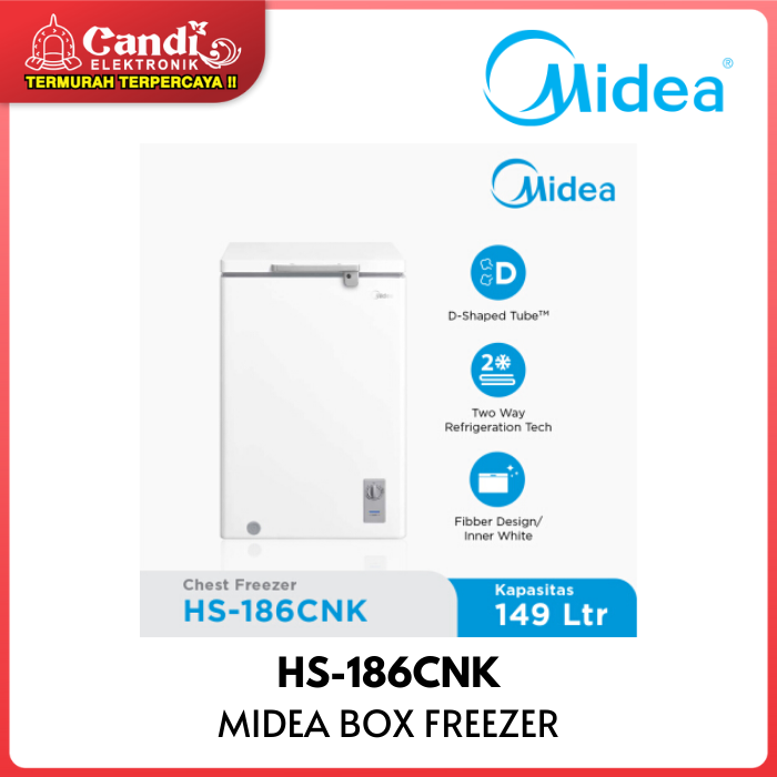 MIDEA Chest Freezer Box 150 Liter HS186CNK Lazada Indonesia