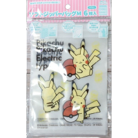 กระเป๋าเก็บของ Pikachu พร้อมตราประทับ6ชิ้น150มม. X 115มม.