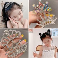 【Ready Stock】 ✧☜▣ C18 Childrens Day Crown Headband Girl Princess Hairpin Solid Color Cute Little Girl Hair Accessories Headdress Female