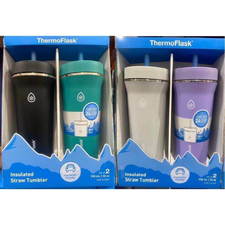 Thermoflask Stainless Steel Tumbler with Straw 950mL / 32oz Lazada PH