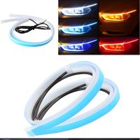 2Pcs รถ LED DRL Light Strip หลอดยืดหยุ่นกันน้ำรถ Daytime Rrunning Light 12V ไฟเลี้ยวรถ Decor อุปกรณ์เสริมอัตโนมัติ