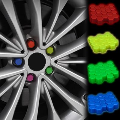 ✼✓ 17/19/21mm Car Luminous Wheel Nut Protection Covers Anti-Rust Caps Auto Hub Tire Screw Caps Nuts Bolts Car Accessories Exterior