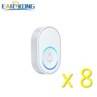 ◇✉ Wireless Doorbell Button 433MHz SOS Electricity Panic Button One-key alarm Black Color Double-sided tape installation