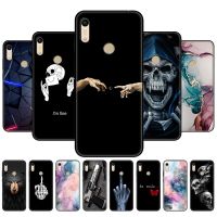 【Shell set]สำหรับ Honor เคส8A สำหรับ Huawei Honor 8A Prime Case ซิลิคอน TPU ฝาหลังเคสโทรศัพท์บน Huawei Honor 8A JAT LX1 8 A เคส Tpu สีดำ