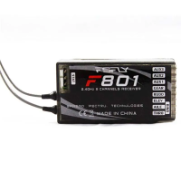 ตัวรับสัญญาณ8CH F801จาก FSFLY 2.4GHz Pmpmreceiver สนับสนุนการพูดแบบ DX6 DX7เครื่องส่งสัญญาณ JR DX8สำหรับเฮลิคอปเตอร์ของเล่นเครื่องบินอุปกรณ์ชิ้นส่วน DIY