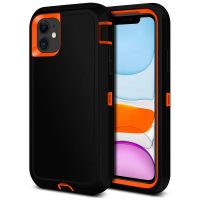 ◇◊◑ Heavy Duty Strong Outdoor 3 In 1 Protective Shell for IPhone 11 12 Dual Layer Sports Armor Rugged Cover Matte Case for IPhone 12