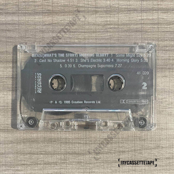 เทปเพลง-เทปคาสเซ็ต-เทปคาสเซ็ท-cassette-tape-เทปเพลงสากล-oasis-อัลบั้ม-whats-the-story-morning-glory