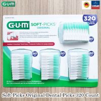 GUM® Soft-Picks Original Dental Picks แปรงซอกฟันซิลิโคน ไม้จิ้มฟัน จัดฟัน ซอกฟัน