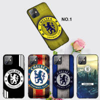 Casing หรับ iPhone 14 13 11 Pro Max 11 Mini 8+ 8 Plus EL28 Chelsea Club Pattern Phone เคสโทรศัพท์ อ่อนนุ่ม TPU Shockproof Black ปก