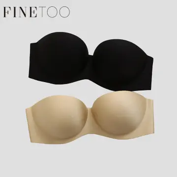 Finetoo Push Up Bra Women Strapless Sexy Lingerie Invisible Brassiere Front  Closure Bras Underwear For Wedding Dress A B C Cup