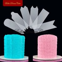 6 Style Small Acrylic Cake Comb DIY Buttercream Smoothing Spatula Wedding Cake Scraper Cake Decorating Tools Baking Accessories Bread  Cake Cookie Acc