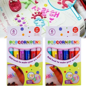 DIY Bubble Popcorn Drawing Pens Magic Popcorn Pens Puffy 3D Art Safe Pen  For Greeting Birthday Cards Kids Child Gifts Stationery - AliExpress