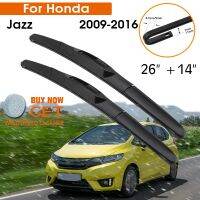 Car Wiper For Honda Jazz 2009 2016 Windshield Rubber Silicon Refill Front Window Wiper Blades 26 quot; 14 quot; LHD RHD Auto Accessories