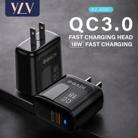 YLV ประกัน 1ปี พร้อมส่ง หัวชาร์จ Fast Charger QC3.0 18W หัวชาร์จเร็ว หัวชาร์ทไฟ สมาร์ทชาร์จสำหรับ USB พอร์ตชาร์จไว ที่ชาร์จแบต iPhone/iPad HUAWEI P30/XiaoMI