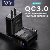 YLV [ประกัน 1ปี] COD พร้อมส่ง หัวชาร์จ Fast Charger QC3.0 18W หัวชาร์จเร็ว หัวชาร์ทไฟ สมาร์ทชาร์จสำหรับ USB พอร์ตชาร์จไว ที่ชาร์จแบต iPhone/iPad HUAWEI P30/XiaoMI