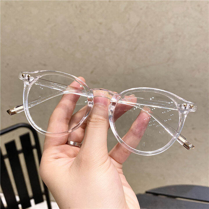 Retro Anti Radiation Glasses For Women With Short Sighted Eyeglasses Lens Replacement Round Pc 0252