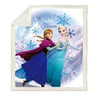 Frozen Anna Elsa Sherpa Fleece Blanket Cartoon 3d Winter Bed Blanket Childrens Blanket Decorative Sofa Bed As Bed Sheet Cover