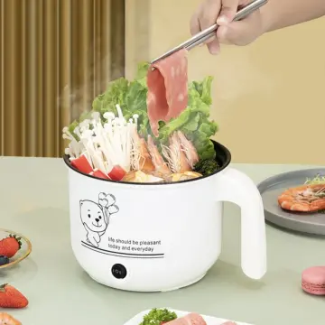 Mini Ramen Cooker, 1L Noodles Pot, Multifunctional Electric Cooker