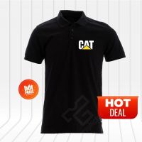 Polo T Shirt Caterpillar Logo Short Sleeve Cotton