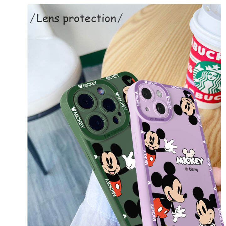 hontinga-เคสสำหรับ-huawei-p30-p30-pro-เคสโทรศัพท์ซิลิโคนนิ่มทรงสี่เหลี่ยมลายการ์ตูนมิกกี้เมาส์ฝาหลังปกป้องกล้องกันกระแทกเคสยางนิ่มสำหรับเด็กผู้หญิง