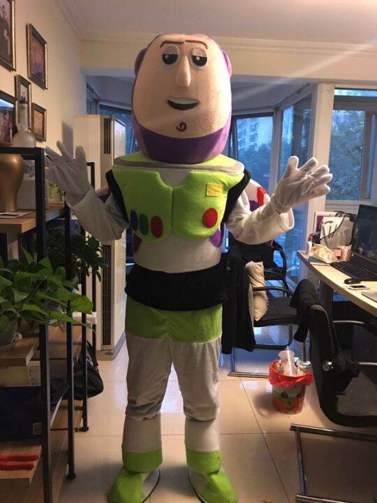 Buzz Lightyear Mascot Cartoon Fancy Dress Mascot Costume Character