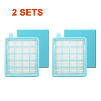 nm-4pcs/2sets Hepa Filters For Philips Fc8470 Fc8471 Fc8472 Fc8473 Fc8474 Fc8476 Fc8477 Robot Vacuum Cleaner Parts Accessories