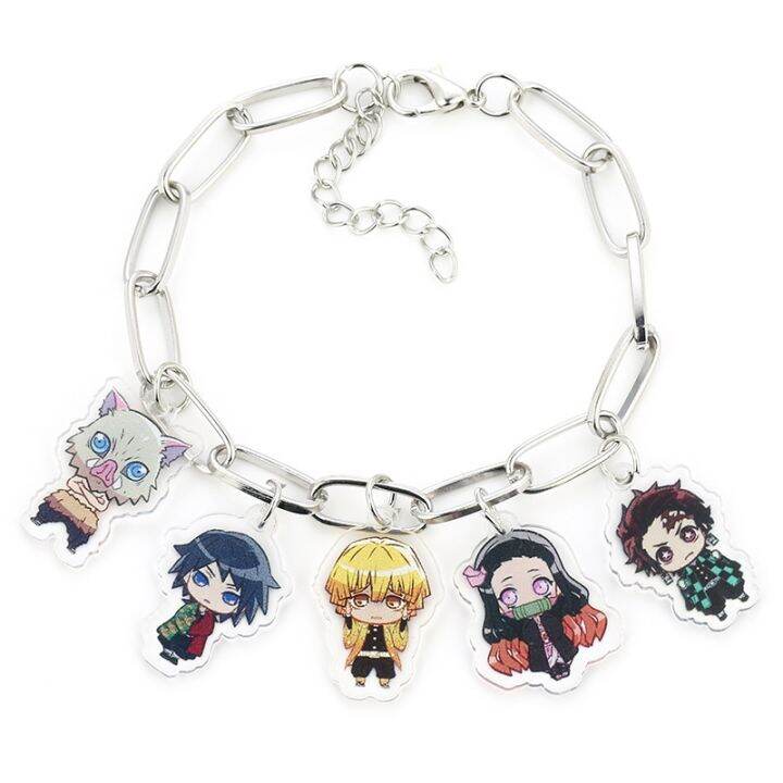 cute-cartoon-anime-demon-slayer-kimetsu-no-yaiba-bracelets-men-kamado-tanjirou-acrylic-charm-bracelet-bangle-for-fans-cosplay