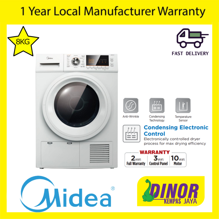 Midea MDC8800 8kg Dryer with Condensing Electronic Control Dryer