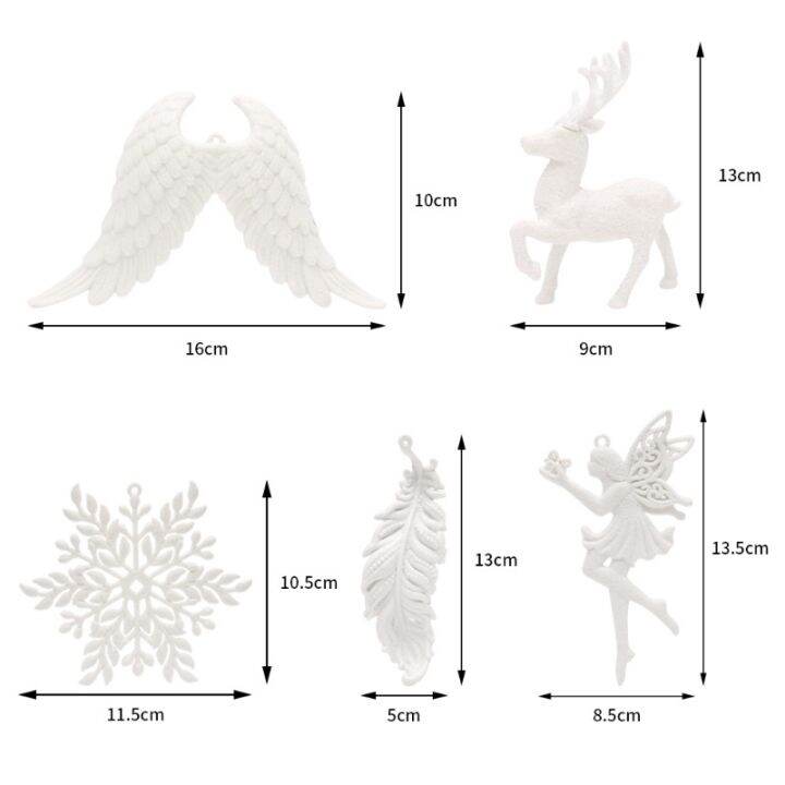 สินค้าคริสต์มาส-จี้ต้นคริสต์มาส-เกล็ดหิมะ-นางฟ้า-กวาง-สําหรับแขวนตกแต่งบ้าน-ปาร์ตี้ปีใหม่-5211033