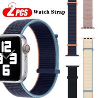 2 buah tali nilon untuk tali jam tangan Apple 8 7 SE 6 5 4 Ultra 49MM 40MM 44MM 45MM 41MM gelang aksesori untuk IWatch seri 40mm