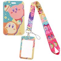 hot！【DT】▧✿☬  Pink Cartoon Lanyard Keychain Cord ID Card Holder USB Badge Necklace Lariat for Kids