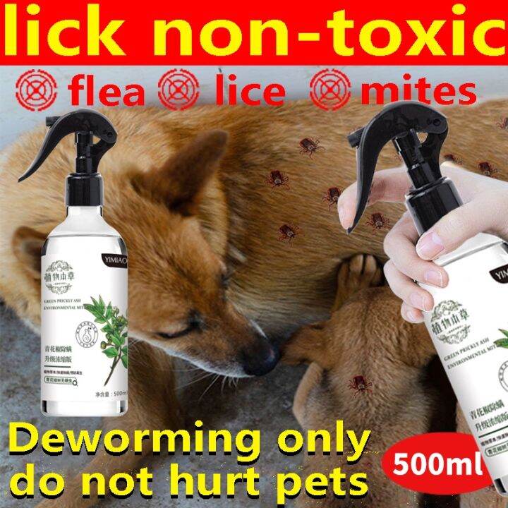 500ml Pet Tick and Flea Spray Mite and Lice Remover Anti Garapata Spray ...