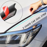 【JJA Decoration】 Universal Z Shape Car Hood Door Sealing Strip Weatherstrip Sticker Trim Noise Insulation Engine Covers Bonnet Elastic Waterproof