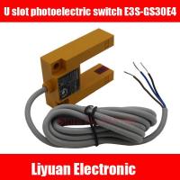 【YD】 1pcs U slot photoelectric switch E3S-GS30E4 sensor 24V NPN NO open groove-shaped induction