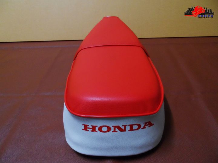 honda-c70-k2-double-seat-complete-red-amp-white-เบาะ-เบาะมอเตอร์ไซค์-สีแดง-ขาว-สินค้าคุณภาพดี