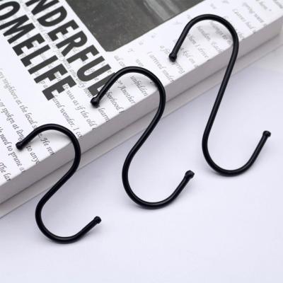 Black S-shaped Hook Small Hook Clothing Store S Hook Flower Hook Pot Hardware Hanger Hook U3D2