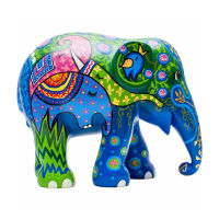 Elephant Parade Elephant Herd (10-75cm) Elephant Statue งานทำมือรูปปั้นช้างสีสันสดใส