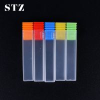 STZ 5pcs Clear Nail Drill Bit Holder Storage Box Empty Container Milling Cutter Displayer Empty Box Acrylic Nail Accessory #884 Cups  Mugs Saucers