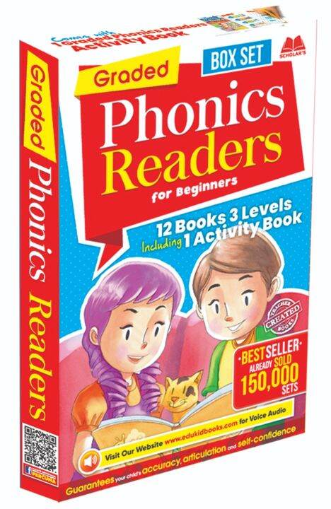 Phonics Readers Box Set + FREE Activity Book (12 books+ 1 activity book ...