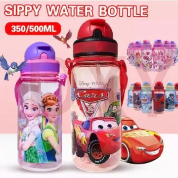 Disney Elsa Princess Cartoon Water Cup Bottle Thermos Cute Stainless Steel  Student Portable Direct Drinking Water
