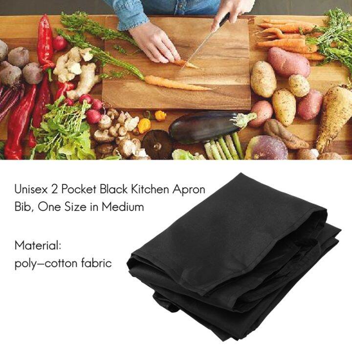 unisex-2-pocket-black-kitchen-apron-bib-one-size-in-medium