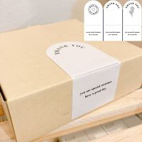 50Pcs 6*13CM Thank You Stickers Seal Label For Small Business Express Package Decor Gift Box Sealing Sticker Handmade Decor Stickers Labels