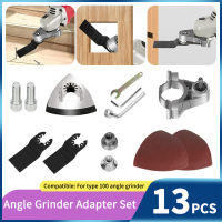 13Pcs Angle Grinder Adapter Set Multifunctional Woodworking Open Hole Refitting Head Accessories Modification Tool