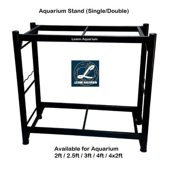 🔥NEW🔥 Aquarium Stand Besi (Single/Double Stand) for 2ft/2.5ft/3ft/4ft