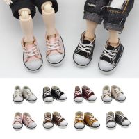 Doll Canvas Shoes for OB11 DOD Molly Nendoroid and Other 1/12 BJD Dolls Toy Boots Accessories 2.5*1.2cm