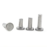 10-50pcs GB109 AL Knock Flat Head Aluminum Alloy Solid Rivet M2 M2.5 M3 M4 M5 M6 M8