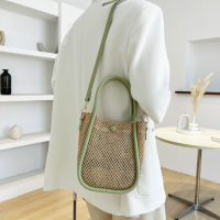 Hollow Straw Handbag Woven Beach Holiday Leather Shoulder Crossbody Bags